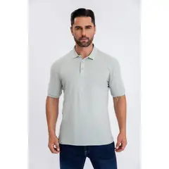 MPROPIA - Camisa Breeze Slim Fit, Hombre Verano. Cuello V, Botones 6284