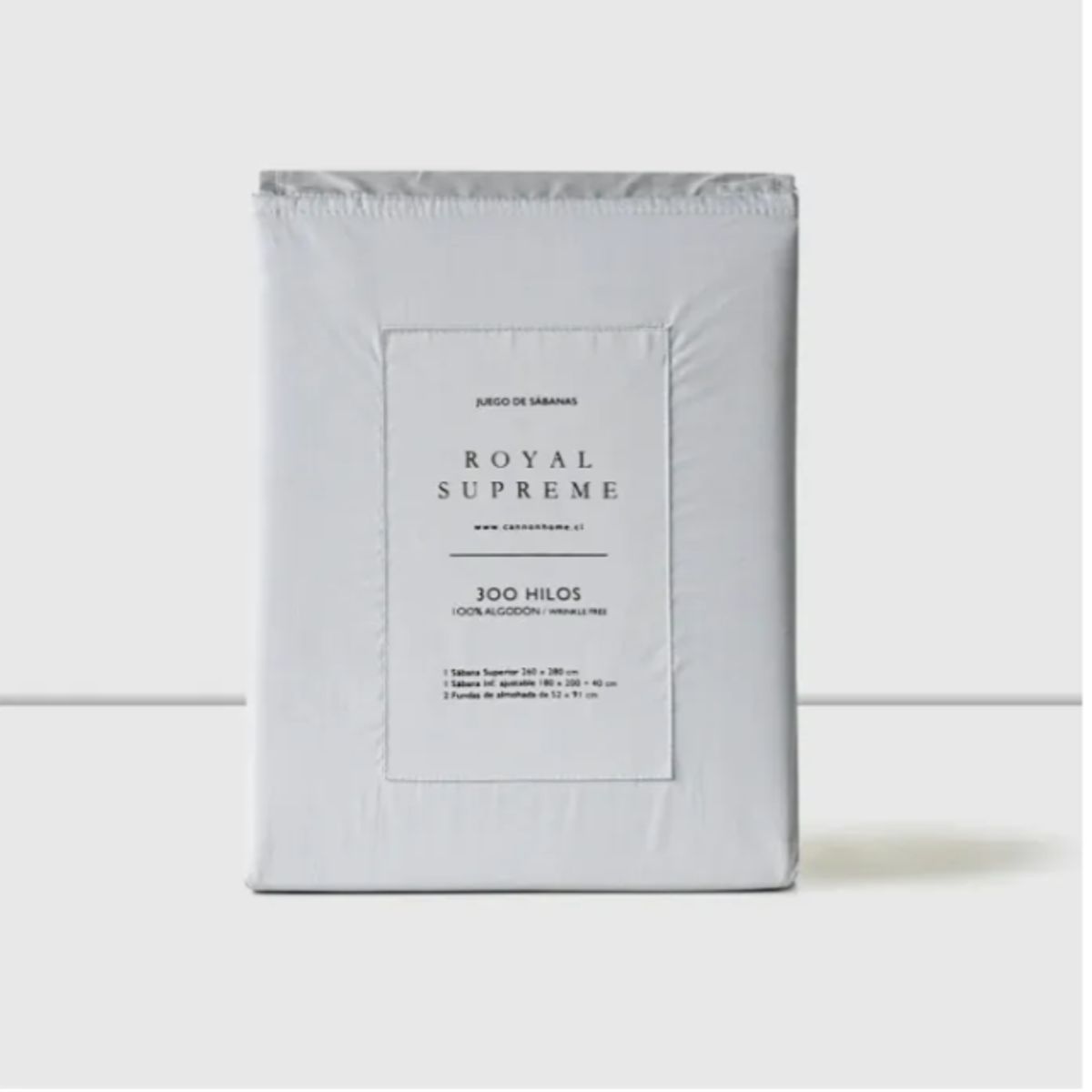 CANNON - Sabanas 2 Plazas Cannon 300 Hilos 100% Algodon Ice