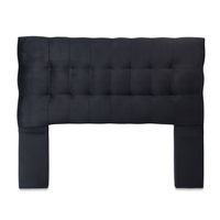 Respaldo King Felpa Negro Cp Alice