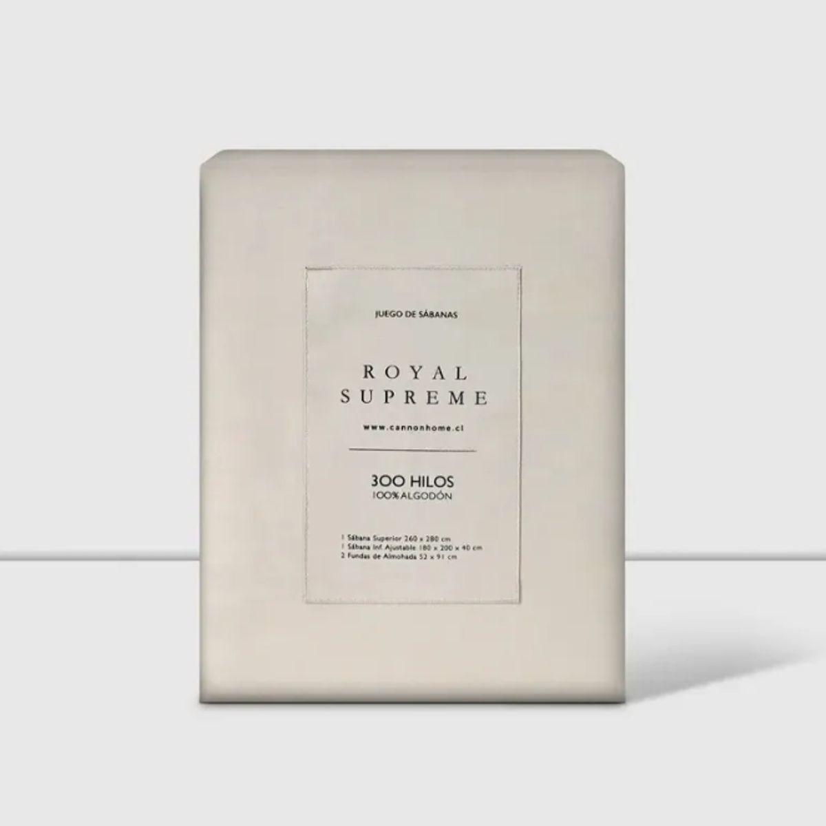 CANNON - Sabanas 2 Plazas Cannon 300 Hilos 100% Algodon Sand