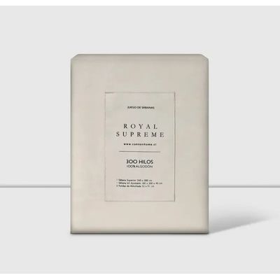 Imagen 2 del producto Sabanas 2 Plazas 300 Hilos 100% Algodon Sand