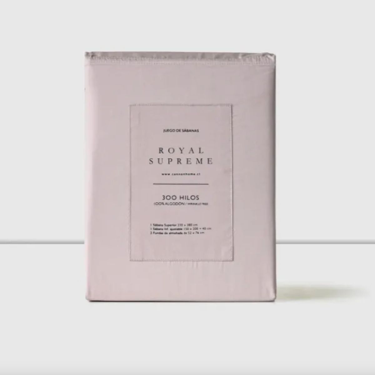 CANNON - Sabanas 2 Plazas Cannon 300 Hilos 100% Algodon Rose