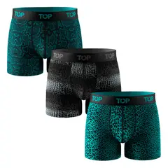 TOP - Bóxer Medio Algodón Pack 3 Colección Skins C4