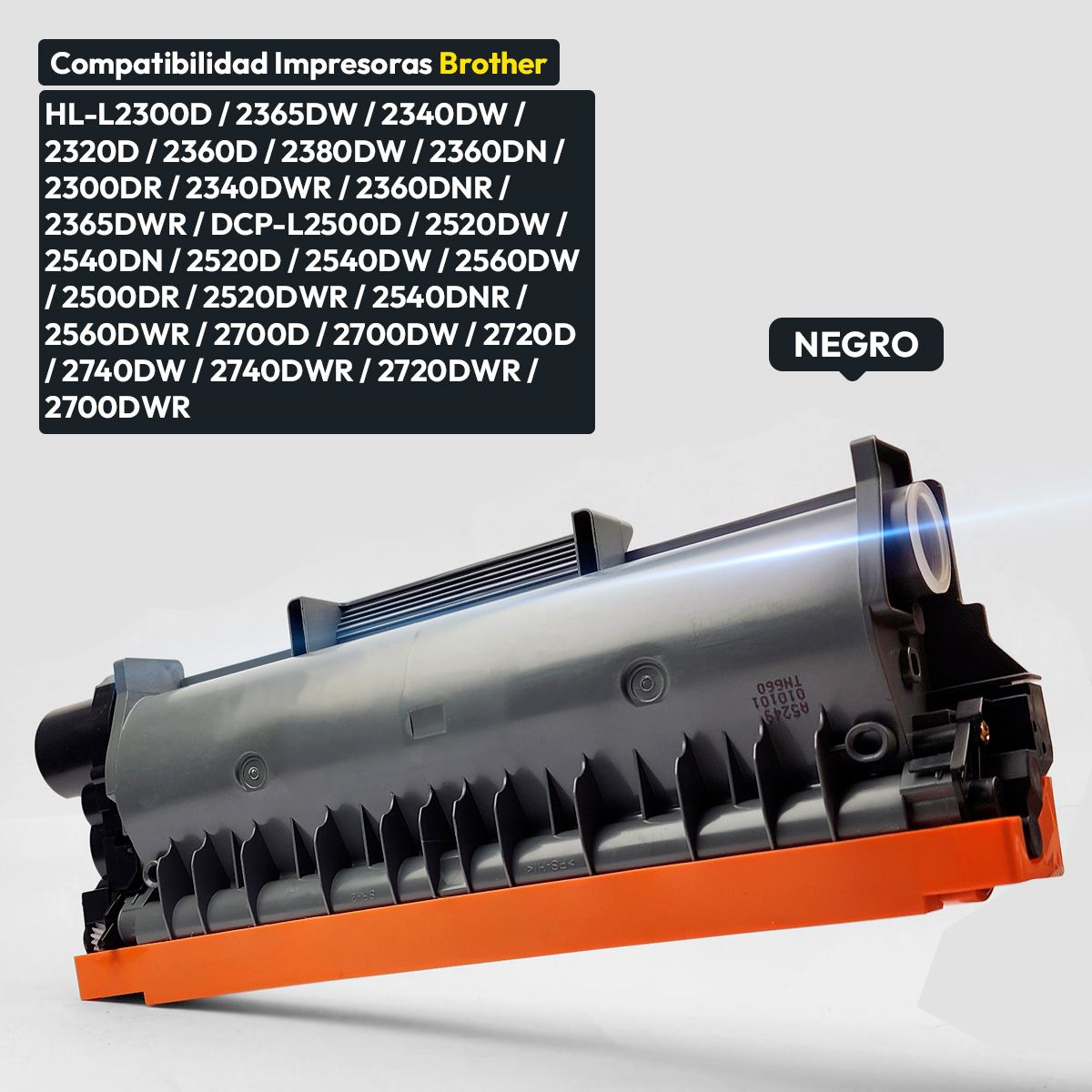 HOMEBRANDT - Toner Alternativo Compatible Con Brother TN 660 2320 2345 2350 2370 2380