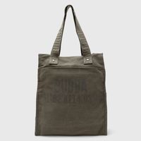 Long Tote Canvas Green Essentials