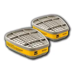 METALFER - Filtro 3m Vapores Orgánicos Y Gases Ácidos 6003. Serie 6000