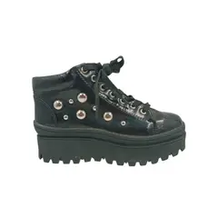 HERIEL - Botín Negro Tachas Mujer