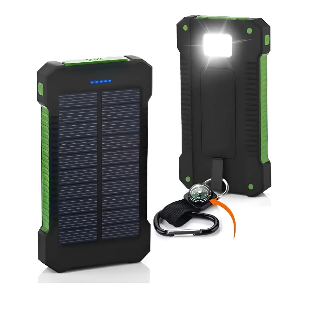 GENERICO - Cargador Portátil Solar Power Bank Gran Capacidad