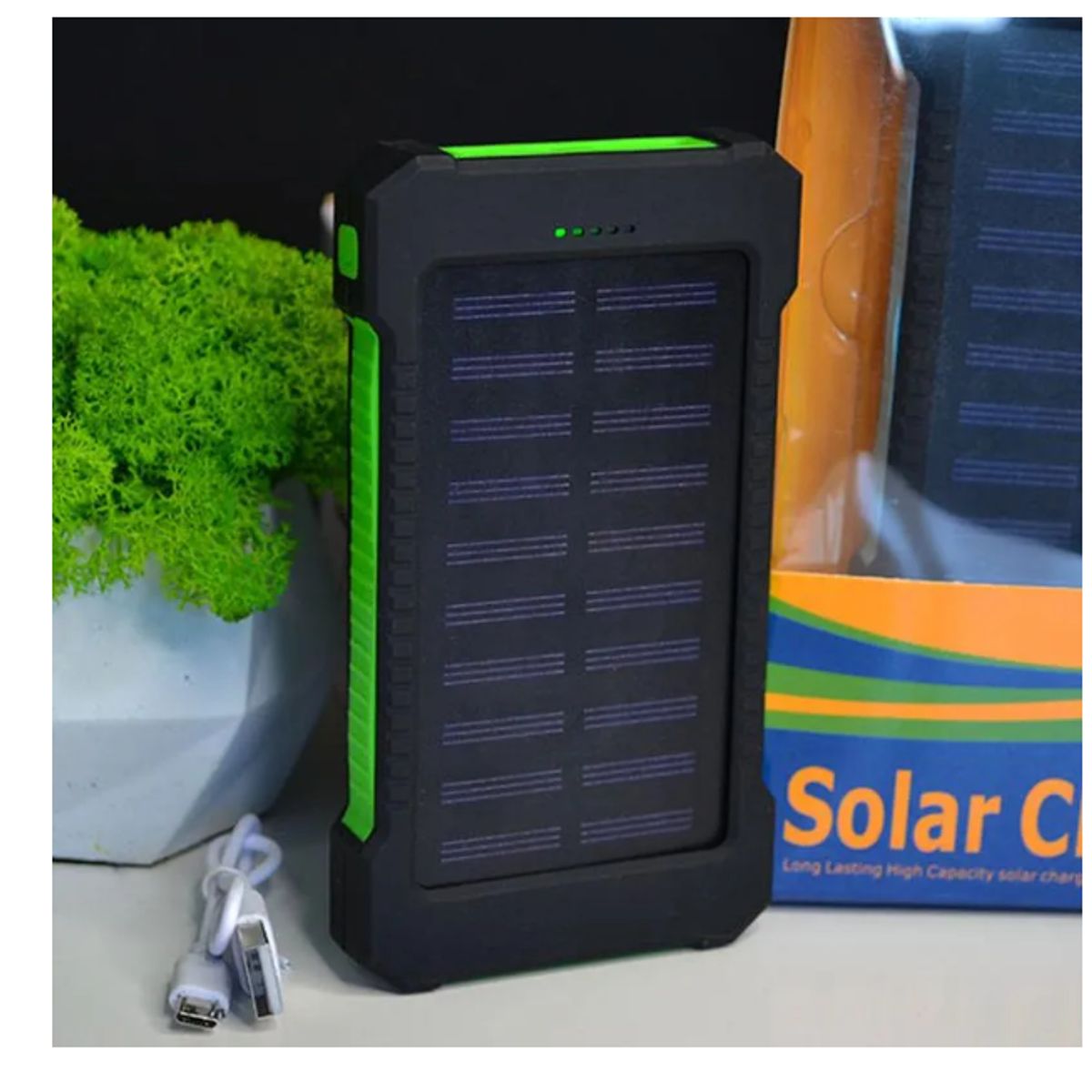 GENERICO - Cargador Portátil Solar Power Bank Gran Capacidad