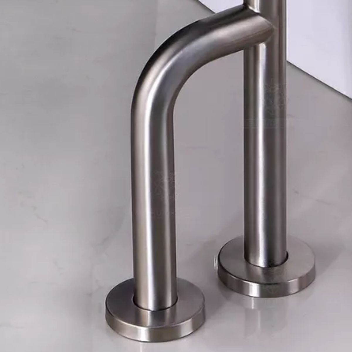 TAUMM - Barandilla Barra De Seguridad 70cm Baño 3 Apoyos Acero Inox