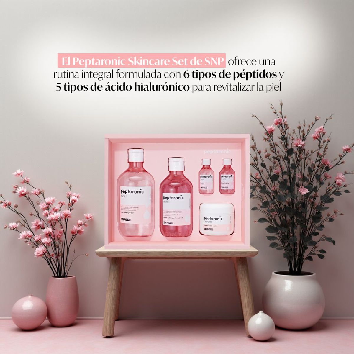 SNP New Power - Set De Cuidado De La Piel Peptaronic