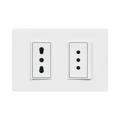 BTICINO - Enchufe 2P+T10 + 2P+T 10-16 Armado Blanco Luzica