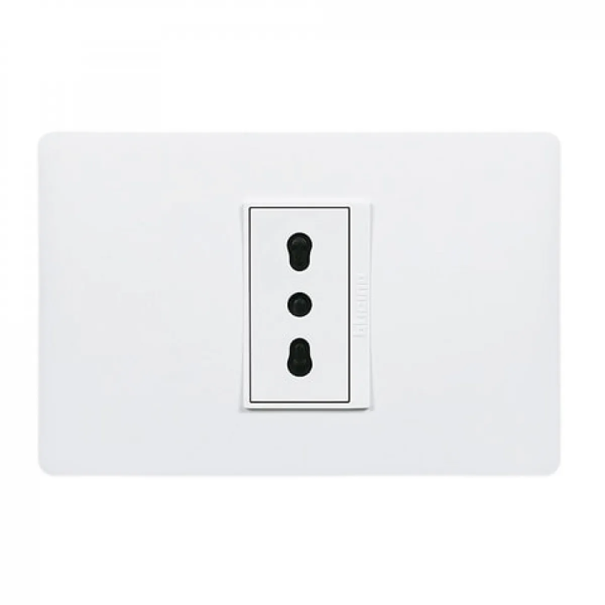 BTICINO - Enchufe Simple Bticino 2P+T 10-16A Bipaso Blanco Armado Luzica