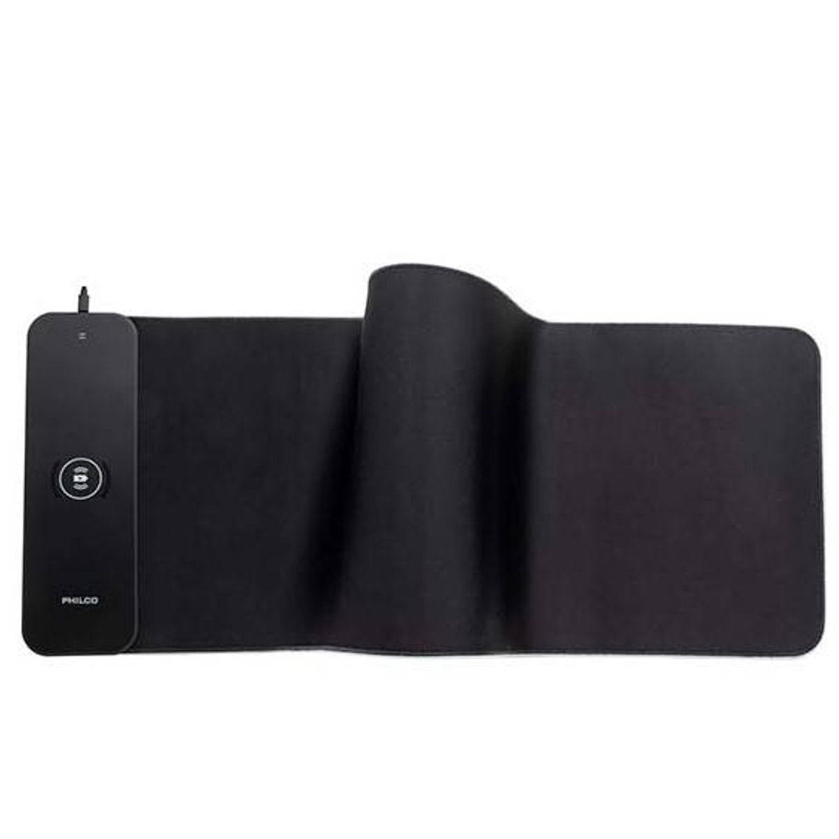 PHILCO - Mouse Pad Gamer Philco XL 80x30cm Grosor 4mm Contorno RGB Carga Inalámbrica Color Negro