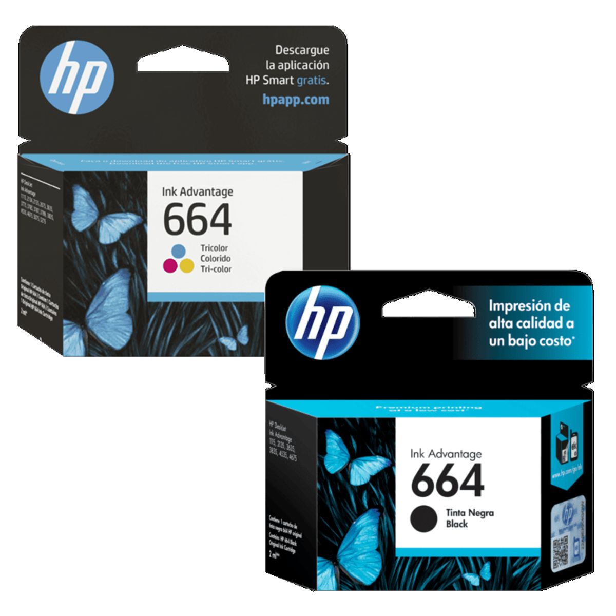 HP - Cartuchos de Tinta hp 664 Original Negro/Tricolor Pack