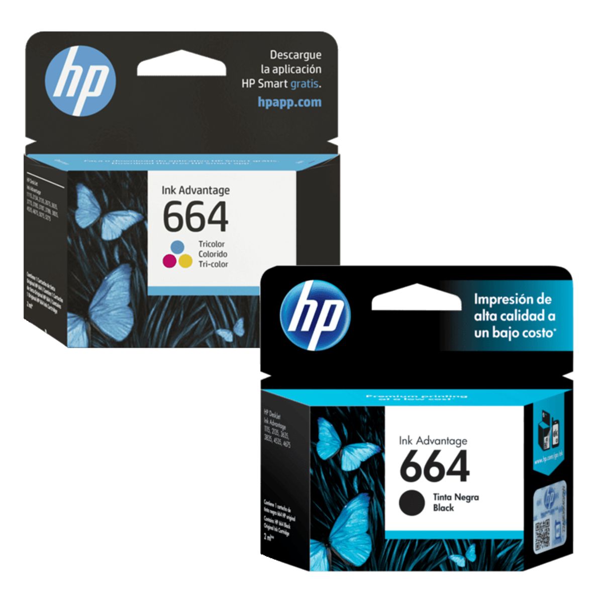 HP - Cartuchos de Tinta hp 664 Original Negro/Tricolor Pack
