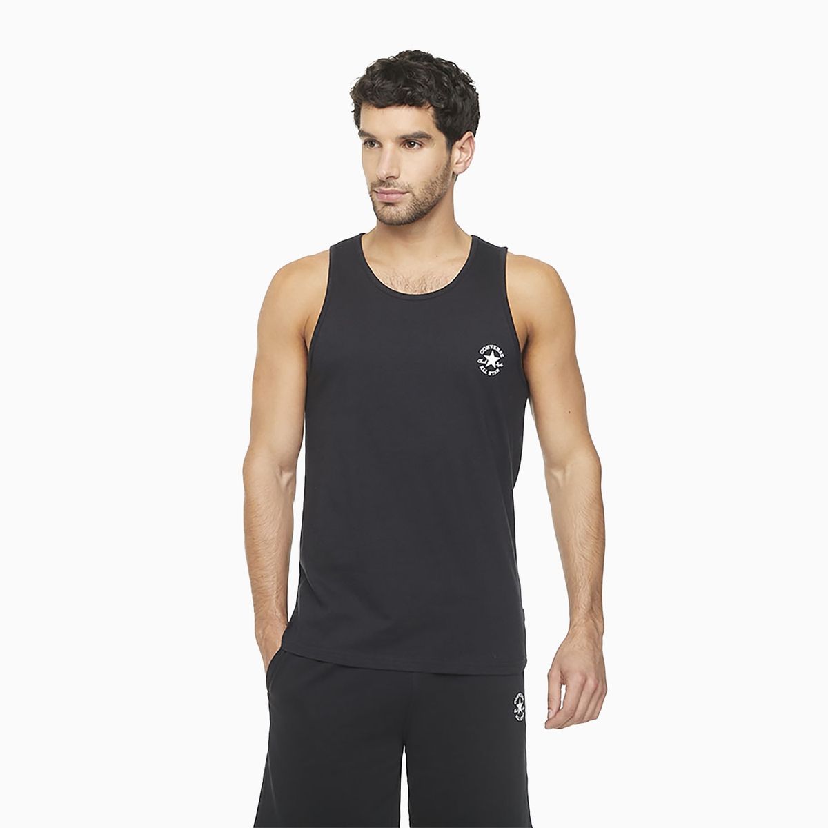 CONVERSE - Polera Converse SM Chuck Chest Hombre Negro