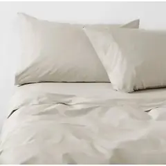 CANNON - Sabana 1.5 Plaza 300 Hilos 100 % Algodón Ecru