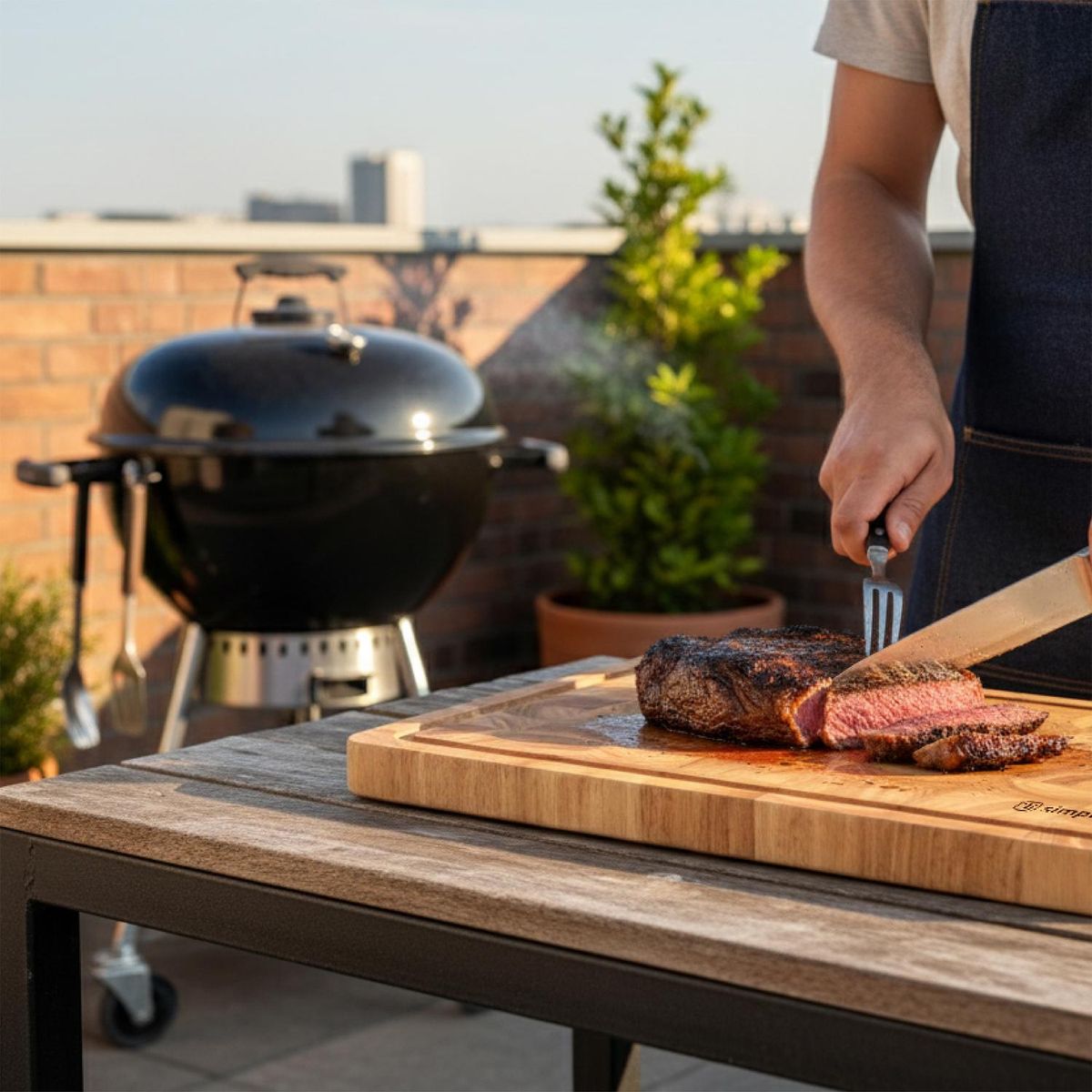 SIMPLIT - Tabla Para Picar Cortar Madera 40x28cm Cutte Simplit