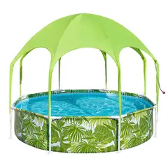 BESTWAY - Piscina infantil frutas con toldo 244x51 cm
