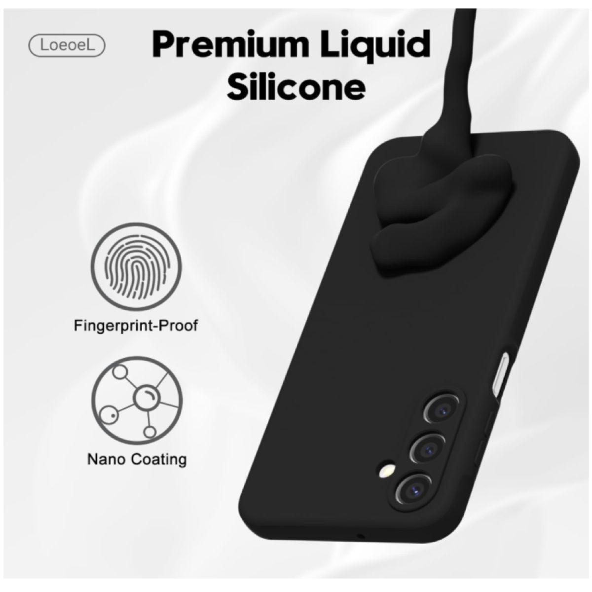 GENERICO - Carcasa Funda Para Samsung A17 5g Silicona Negro