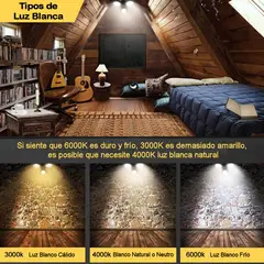 WANT - Lámpara Riel 3 Focos Luz Cálida 1mt Blanco Cilindro Moderno