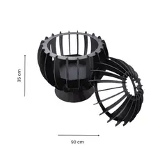 GENERICO - Brasero fogón Algiz Negro