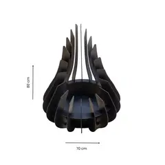 GENERICO - Brasero fogón Dagaz Negro