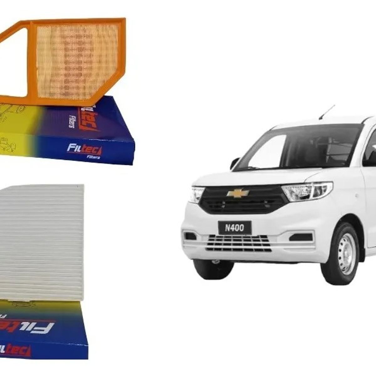 GENERICO - Kit Filtros Aire Y Polen Para Chevrolet N400 1.5 2019-2023
