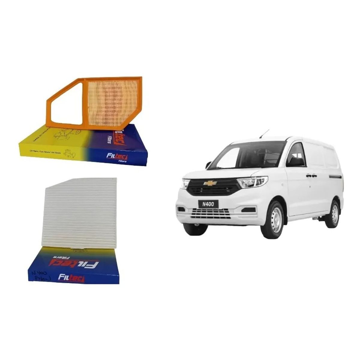 GENERICO - Kit Filtros Aire Y Polen Para Chevrolet N400 1.5 2019-2023