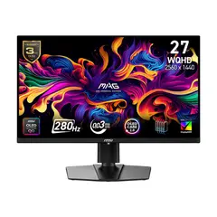 MSI - Monitor Gamer Plano MAG 271QP QD-OLED X28 27 QHD 280Hz 003ms GTG HDMI DP USB-C