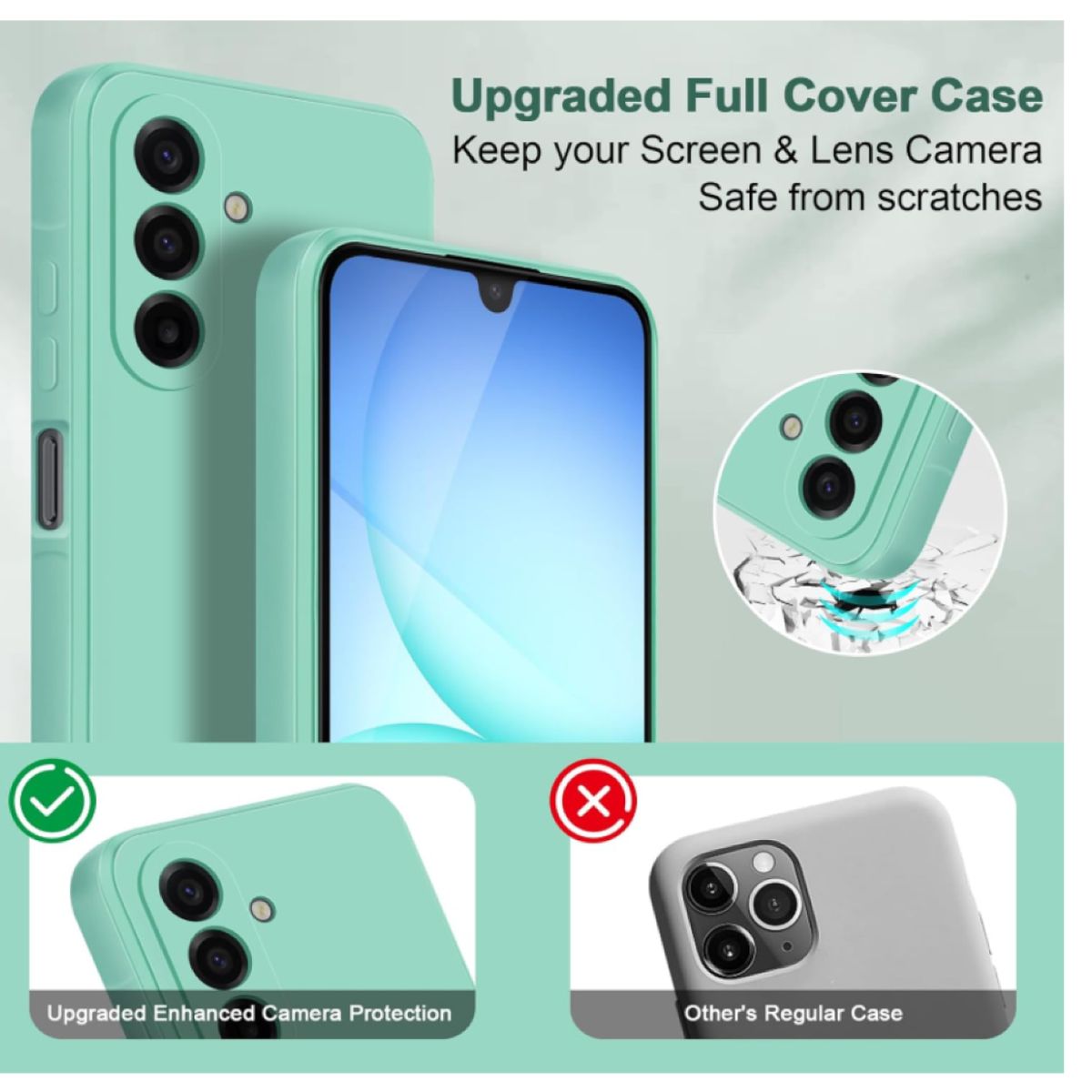 GENERICO - Carcasa Funda Para Samsung A56 5g Silicona Turquesa