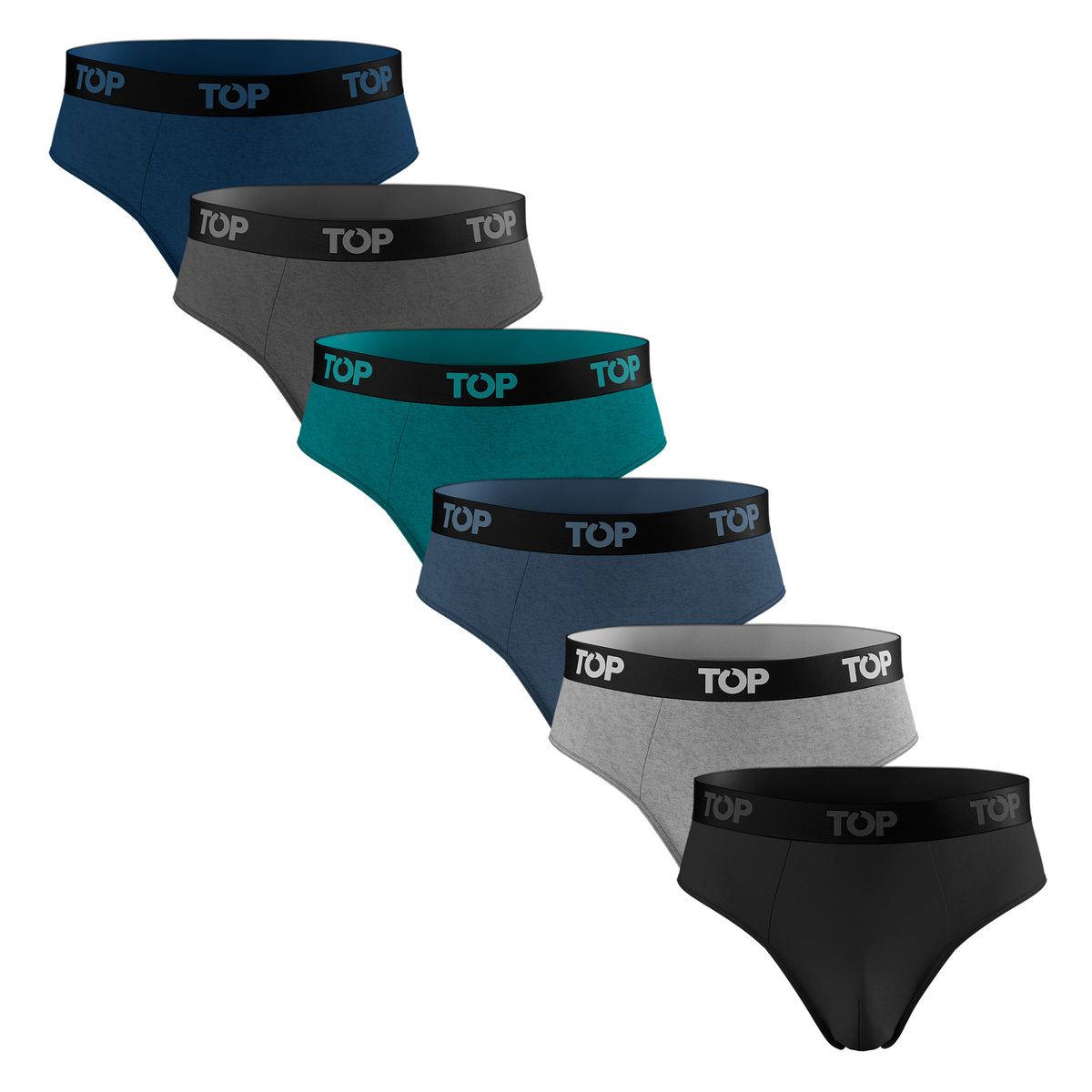 TOP - Slip Algodón Pack 6 Colección Skins C2 Top