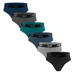 TOP - Slip Algodón Pack 6 Colección Skins C2