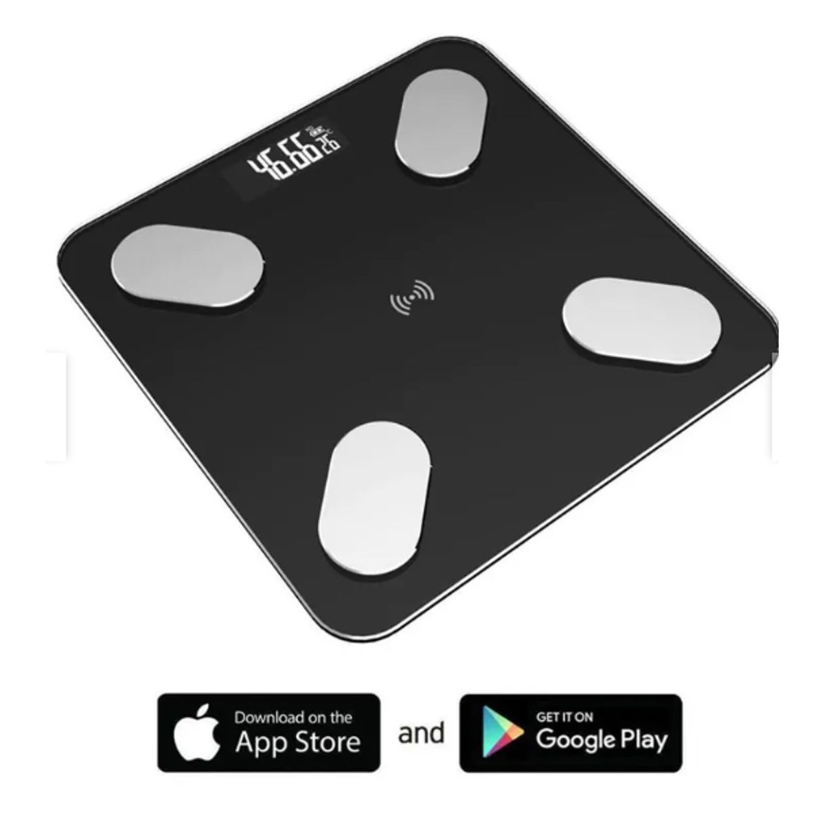 GENERICO - ascula Digital Inteligente de Baño Bluetooth con Medidor de Grasa Corporal Recargable USB