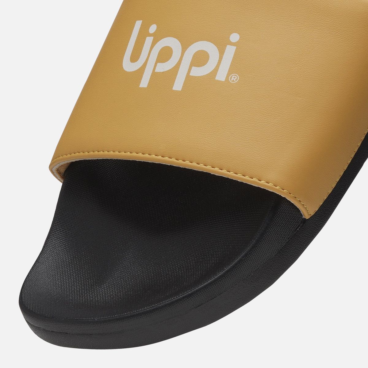 LIPPI - Sandalia Hombre Insigne Slide Mostaza Lippi