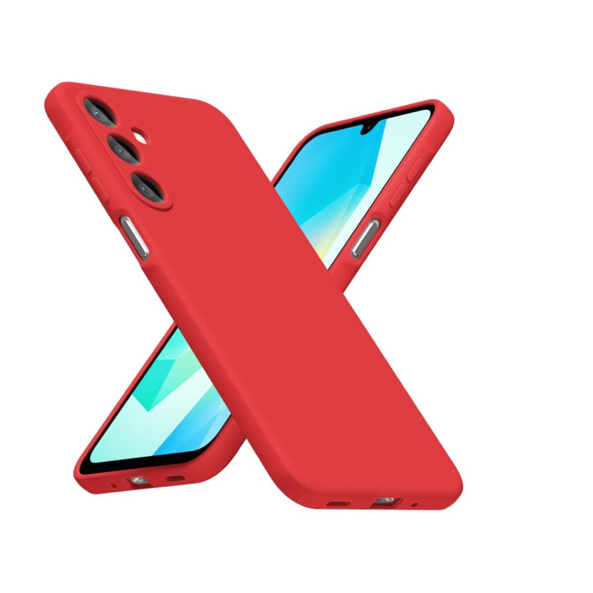 GENERICO - Carcasa Funda Para Samsung A56 5g Silicona Rojo