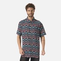 Camisa Hombre Good Karma Print Azul Noche