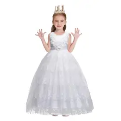 ALMA & DECO - Vestido Primera Comunión Bautizo Paje Boda Mod Magdalena Blanco