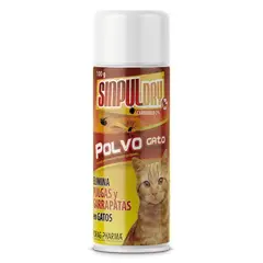 DRAG PHARMA - Sinpuldry Polvo Gato Carbarilo 2% Antiparasitario Tópico para Pulgas Garrapatas y Ácaros