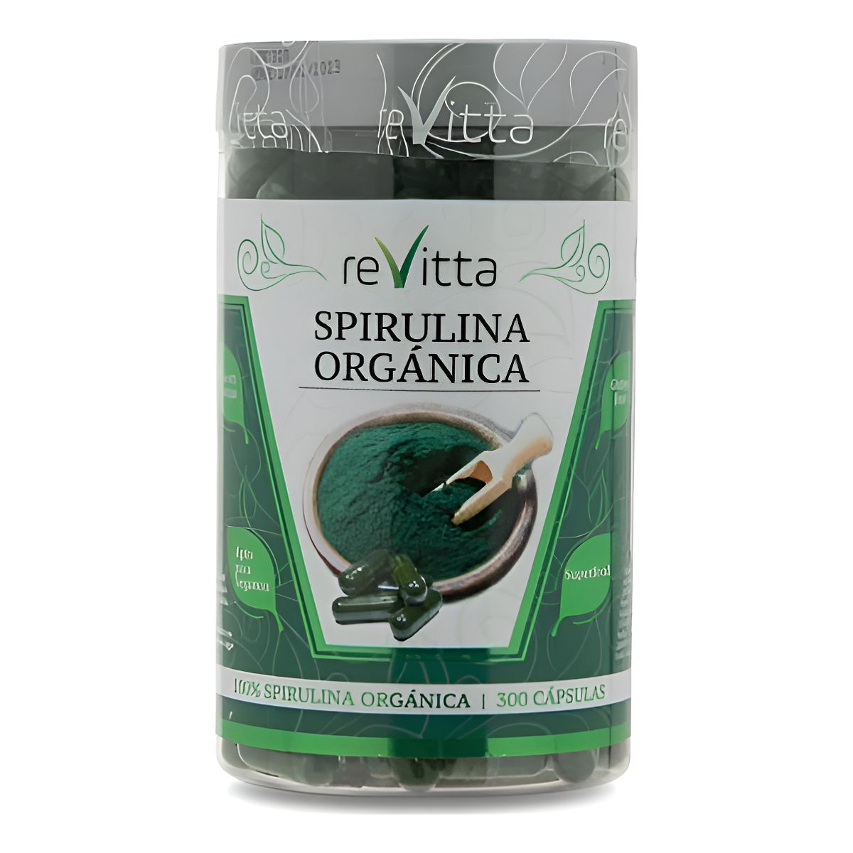 REVITTA WELLNESS - Spirulina Orgánica En Cápsulas 300 Cápsulas