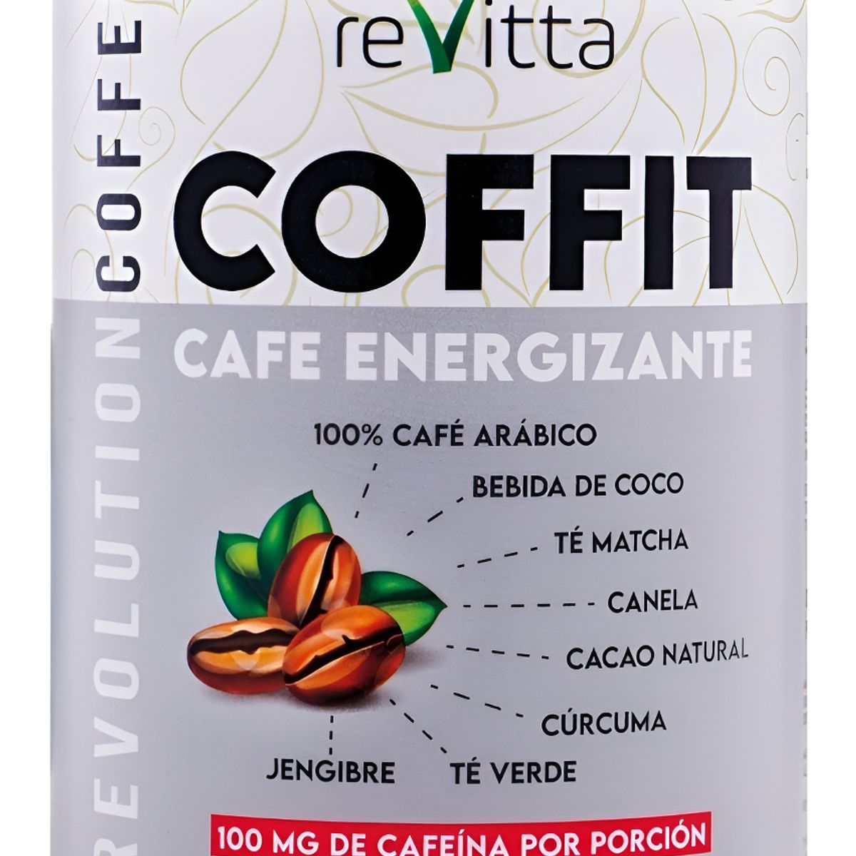 REVITTA WELLNESS - Café Energizante Coffit 300 Grs. 100mg Cafeína Por Porción