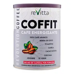 REVITTA WELLNESS - Café Energizante Coffit 300 Grs. 100mg Cafeína Por Porción