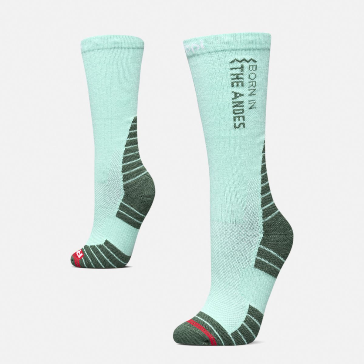 LIPPI - Calcetines Mujer Trekking Light Socks Verde Agua Lippi