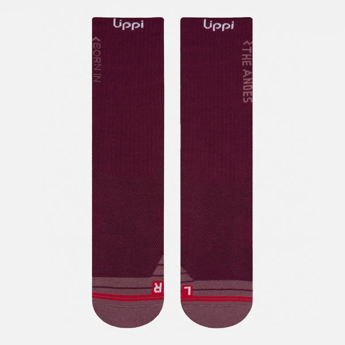 LIPPI - Calcetines Mujer Trekking Light Socks Frambuesa Lippi