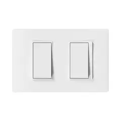 BTICINO - Interruptor Doble 9-24 10A Blanco Armado Luzica