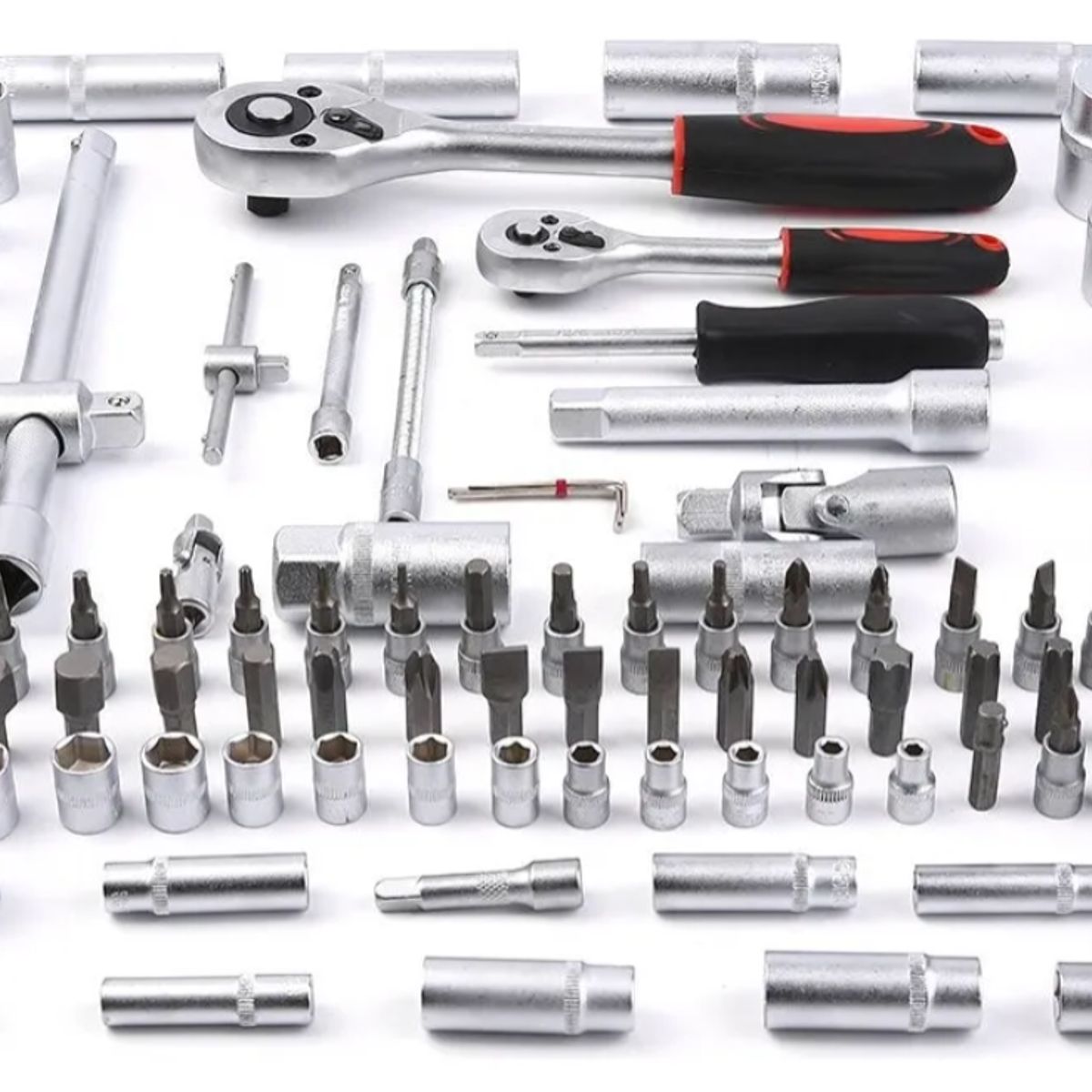 GENERICO - Set Caja de Herramientas Dados 94 Piezas Acero al Carbono 1/2 y 1/4 Profesional con Maletin