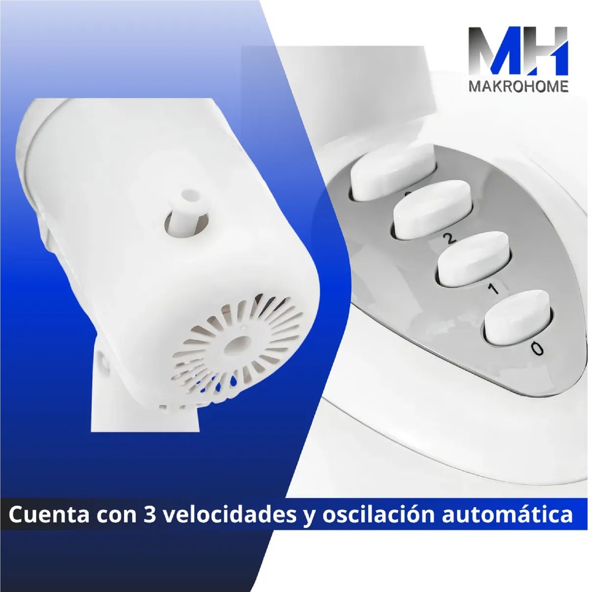 KENDAL - Ventilador Sobremesa Kendal Kf-16d Oscilante 3 Aspas