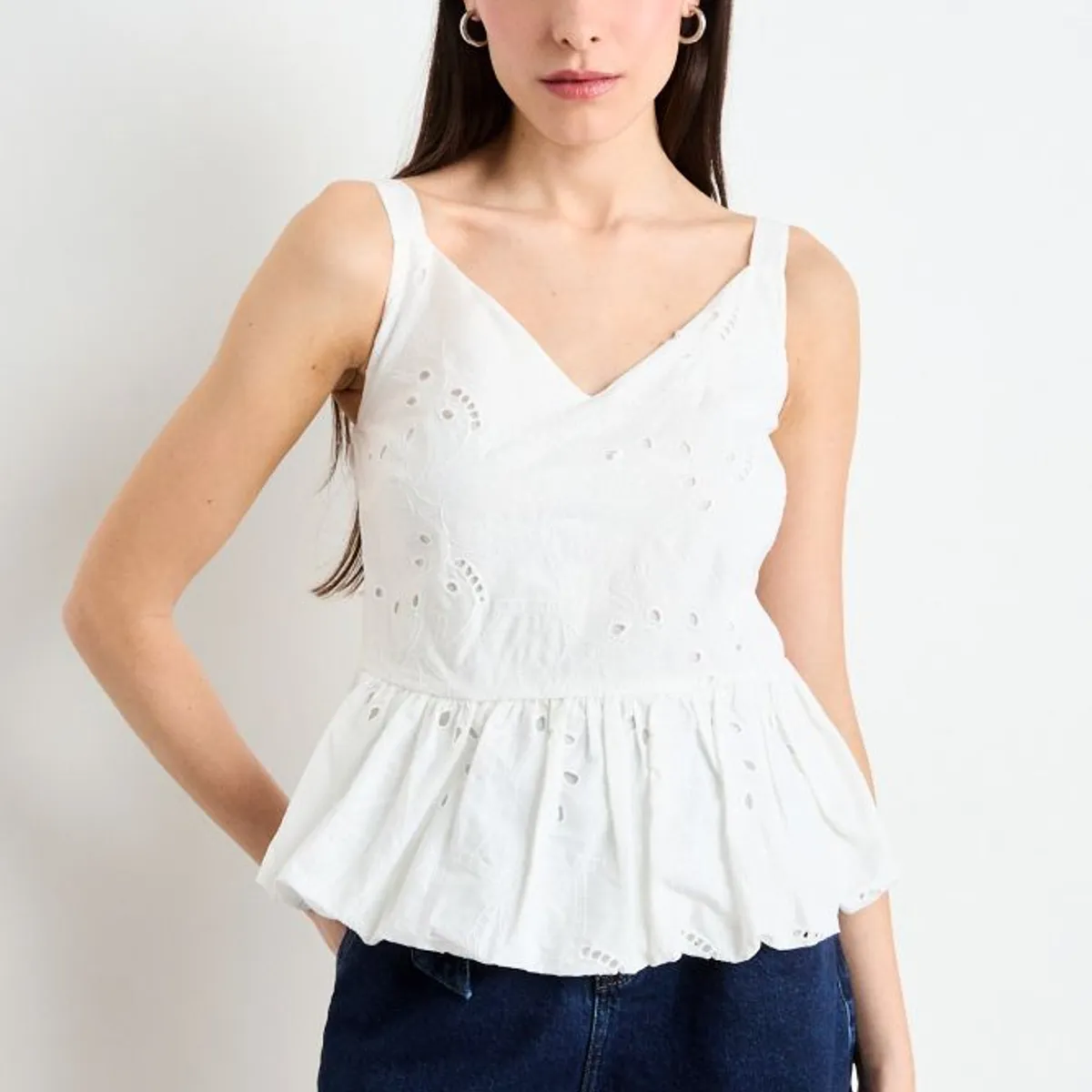 IO - Blusa Lisa Mujer Crudo Io