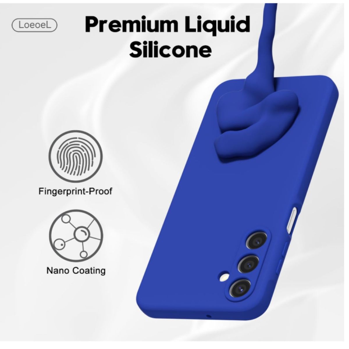 GENERICO - Carcasa Funda Para Samsung A26 5g Silicona Azul